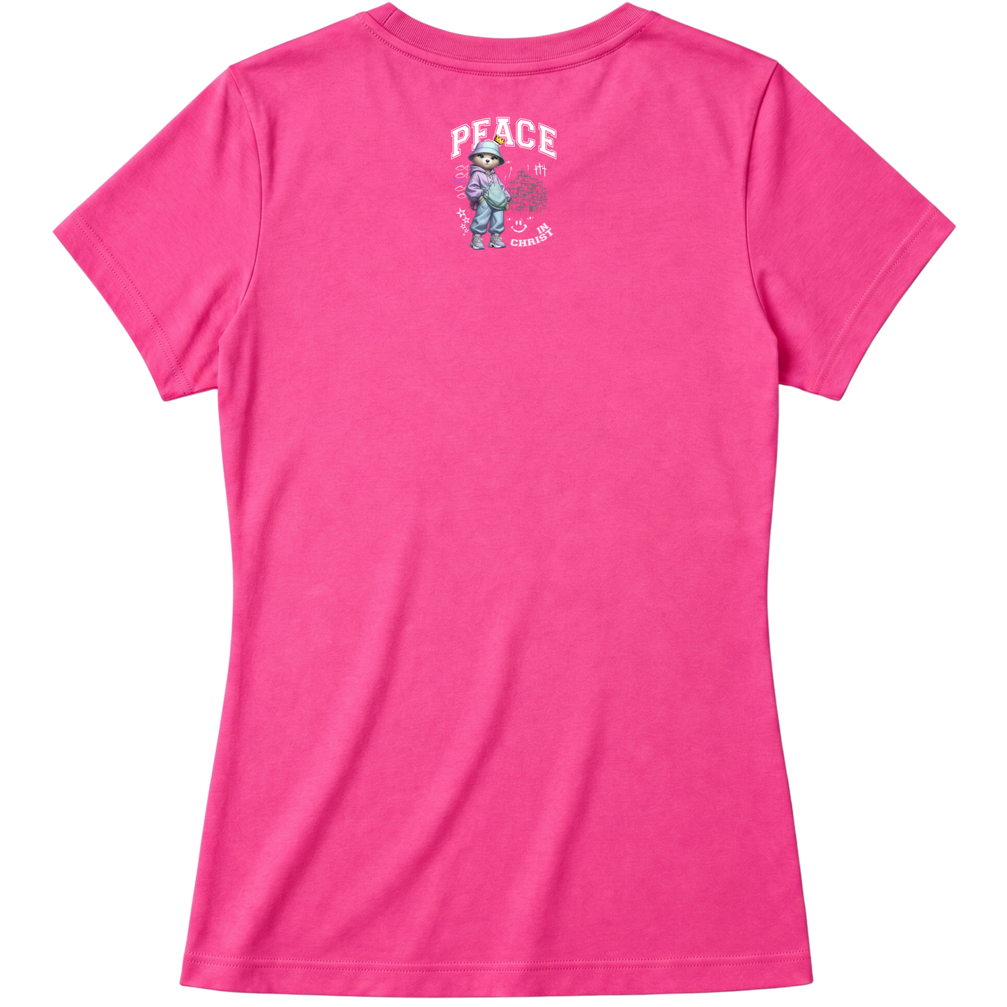 "Produto #009 Baby look PEACE IN CHRIST" Blusa Baby Look