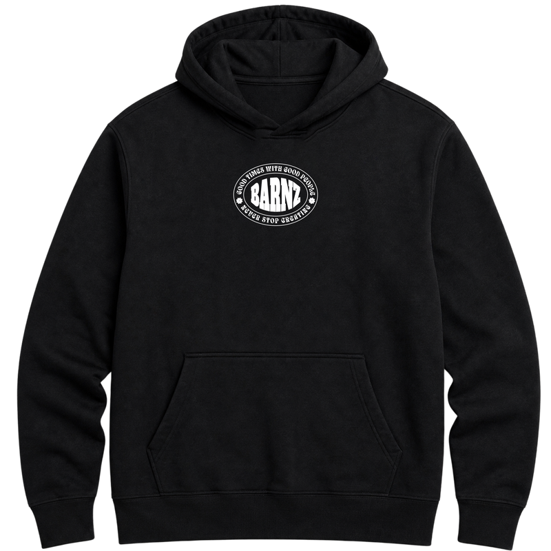 "Moletom Hoodie Preto Barnz Good Times" Moletom Premium