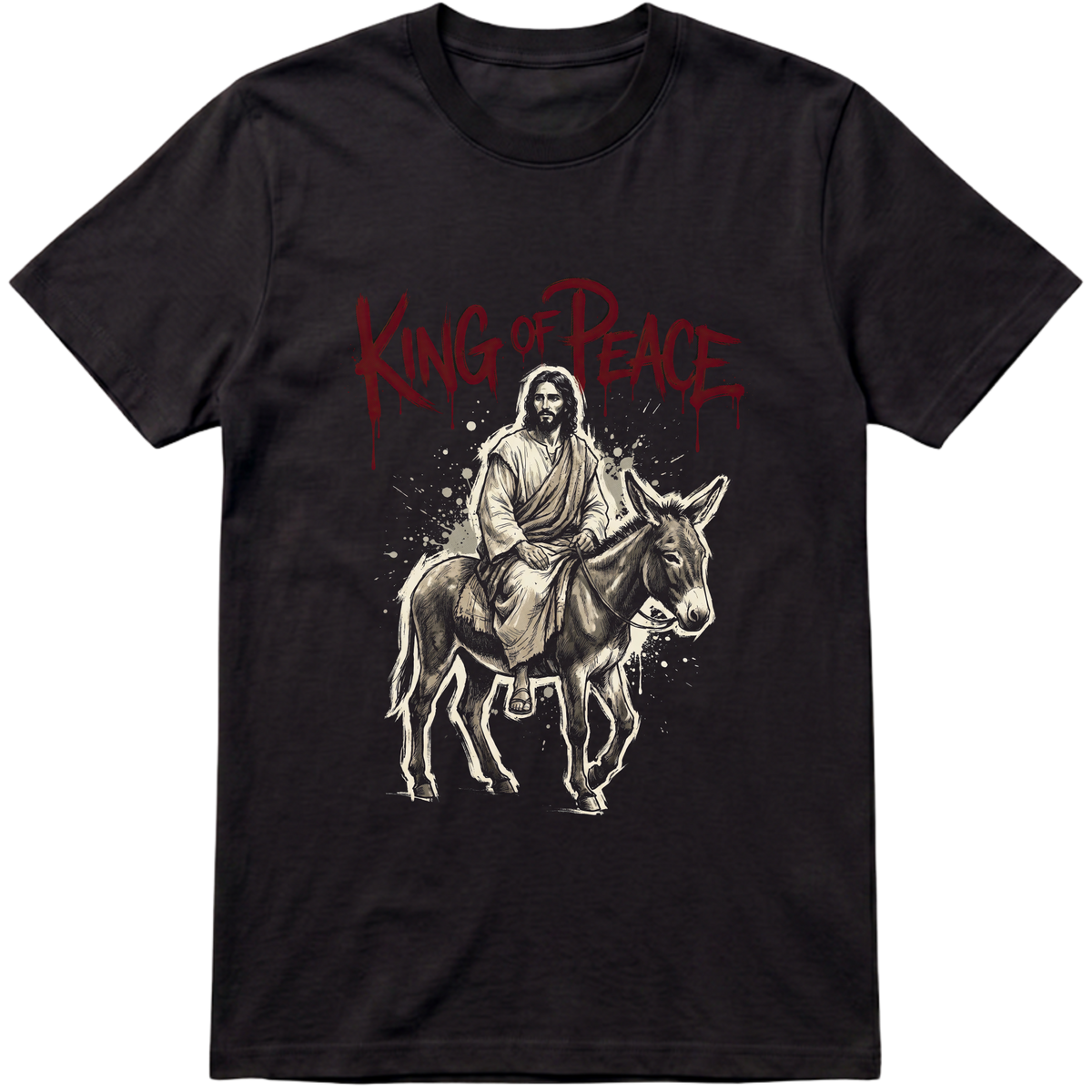 "Produto #004 Camisa Regular KING OF PEACE" Camiseta Premium Unissex Bunker Studios