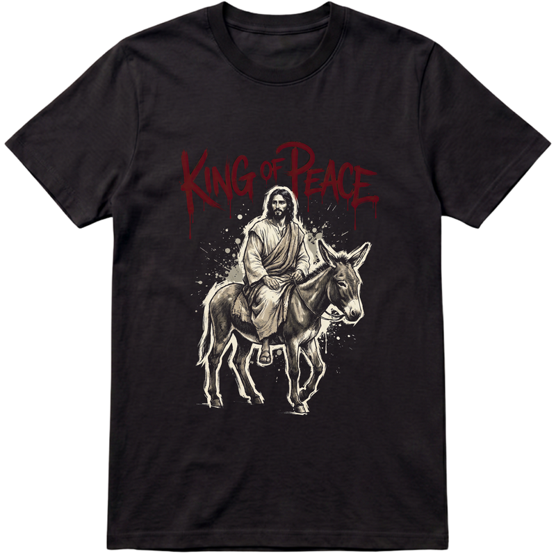"Produto #004 Camisa Regular KING OF PEACE" Camiseta Premium Unissex Bunker Studios