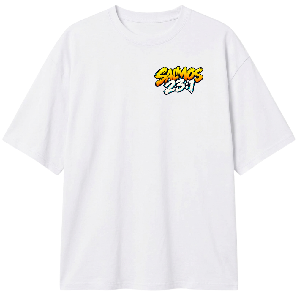 "Camiseta Oversized Cristã Salmo 23:1 | DÓKAH" Camiseta Oversized Classic