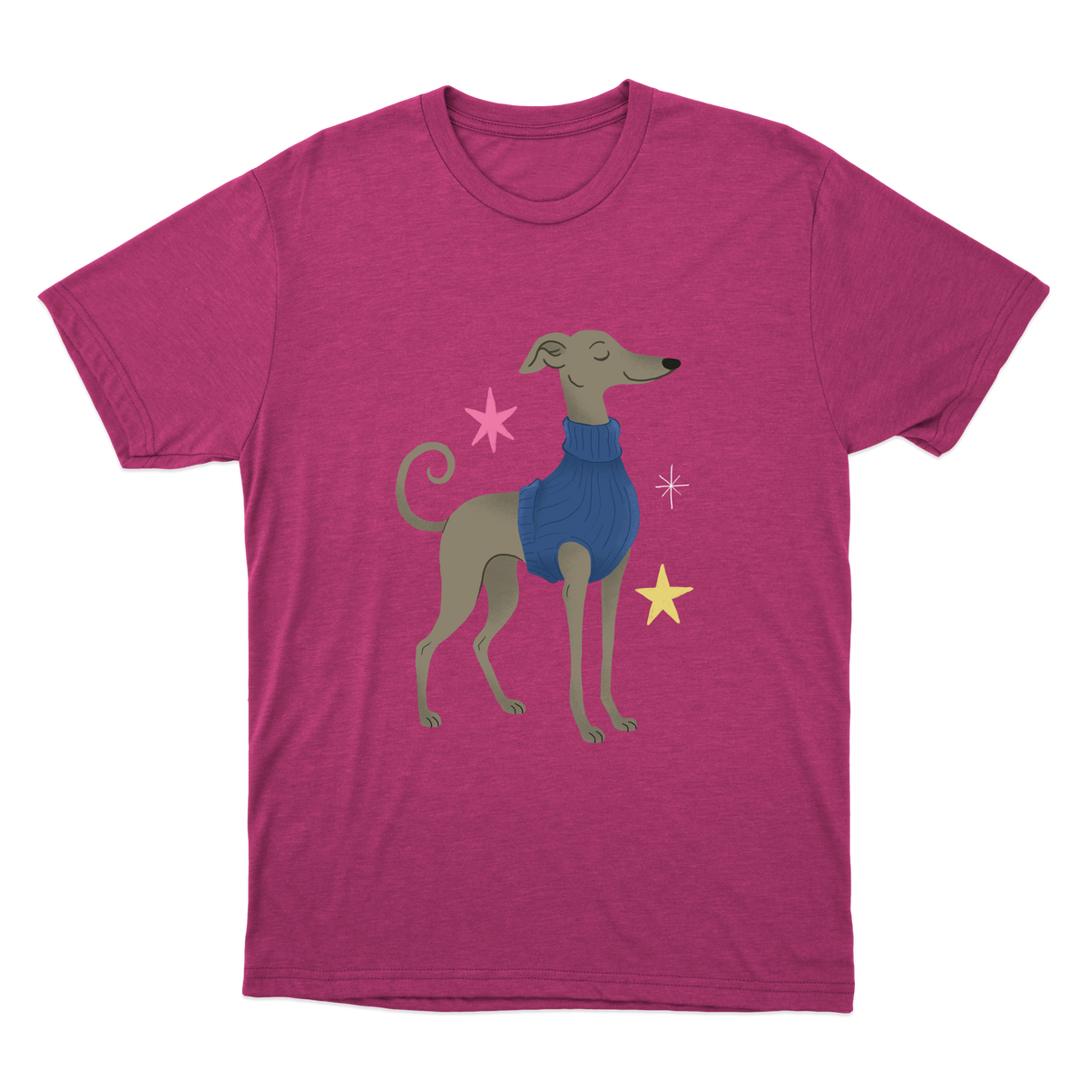 "Galgo italiano" Camiseta Básica Unissex