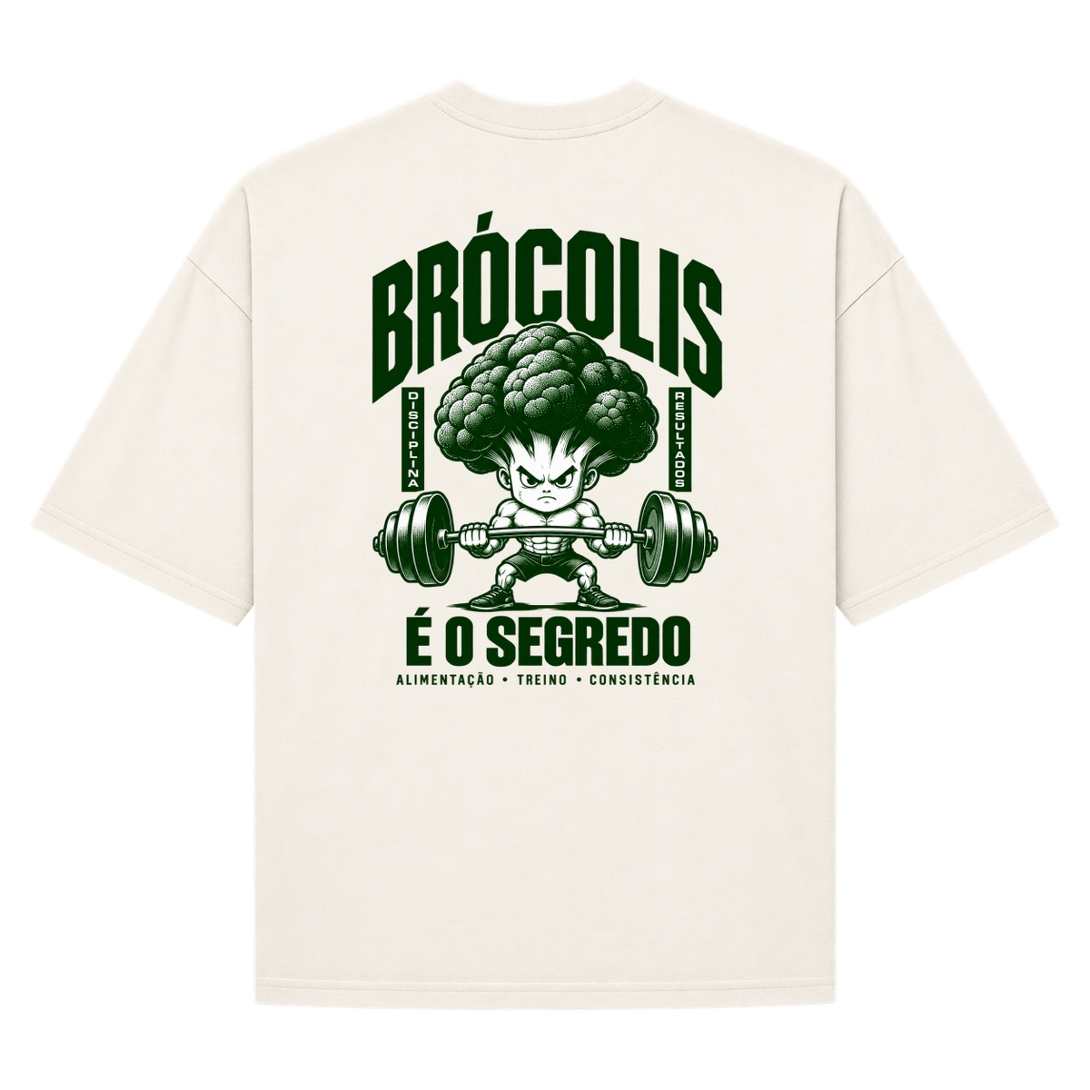"Oversized Suedine 220g - Brócolis" Camiseta Oversized Suedine 220g