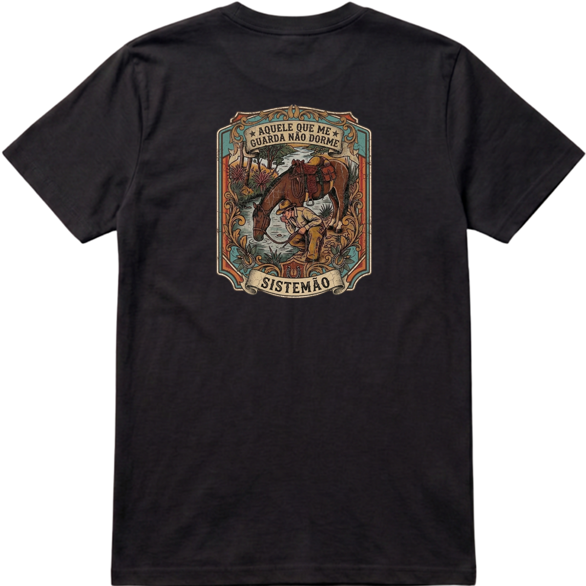 "Estampa QUEM ME GUARDA NÃO DORME" Camiseta Premium Unissex Bunker Studios