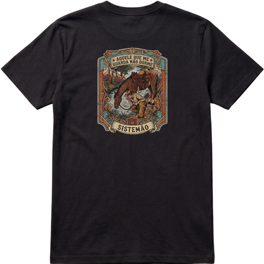 "Estampa QUEM ME GUARDA NÃO DORME" Camiseta Premium Unissex Bunker Studios