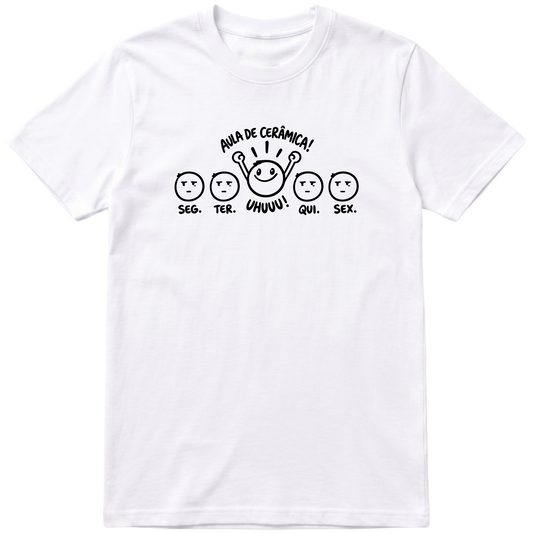 "Aula de cerâmica" Camiseta Básica Unissex