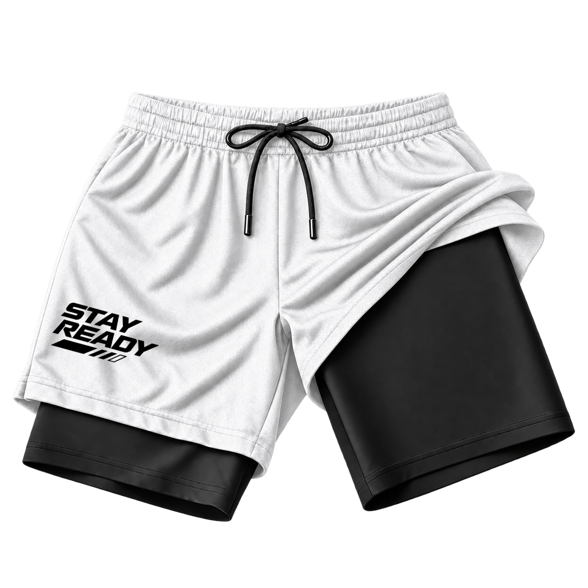 "Short Dryfit Basic 2 em 1  - Stay Ready" Short 2 em 1