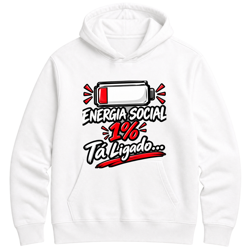 "Moletom Capuz Energia Social" Moletom Premium