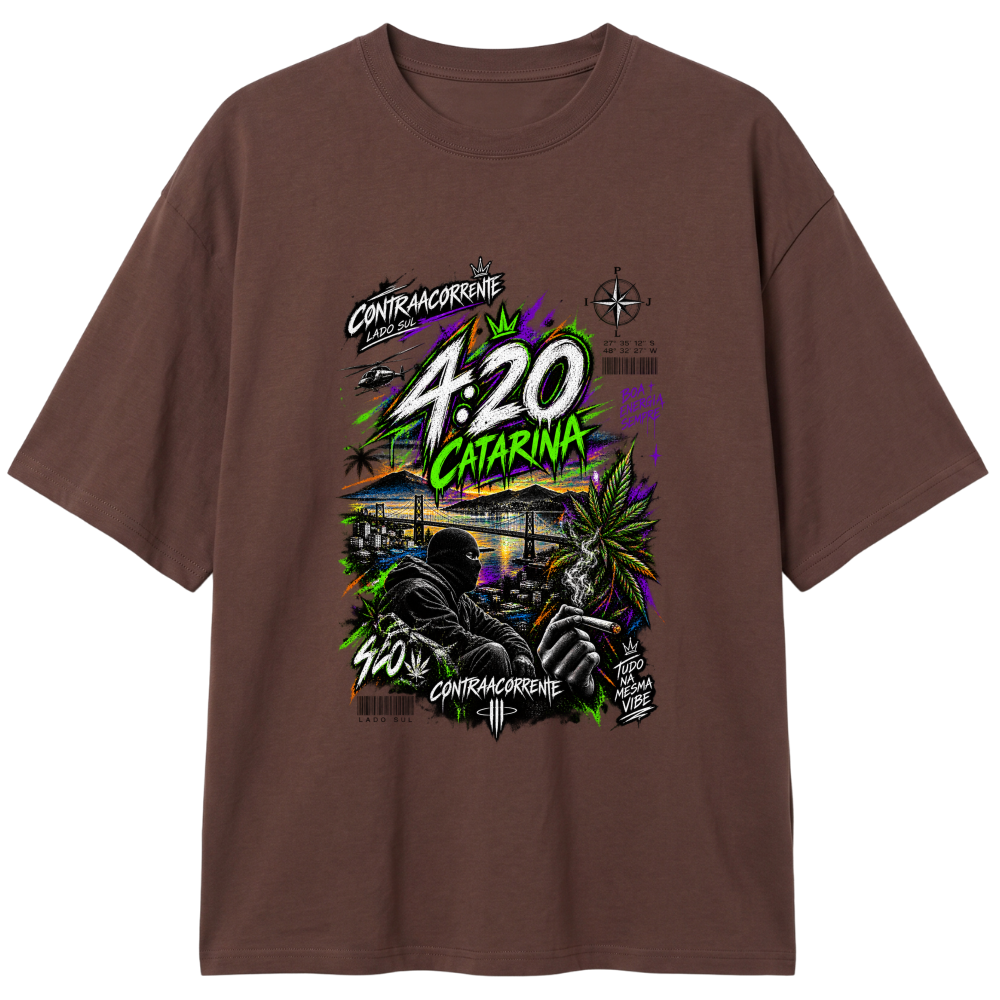 "Oversized Classic #020 - CØNTRAACØRRENTE" Camiseta Oversized Classic