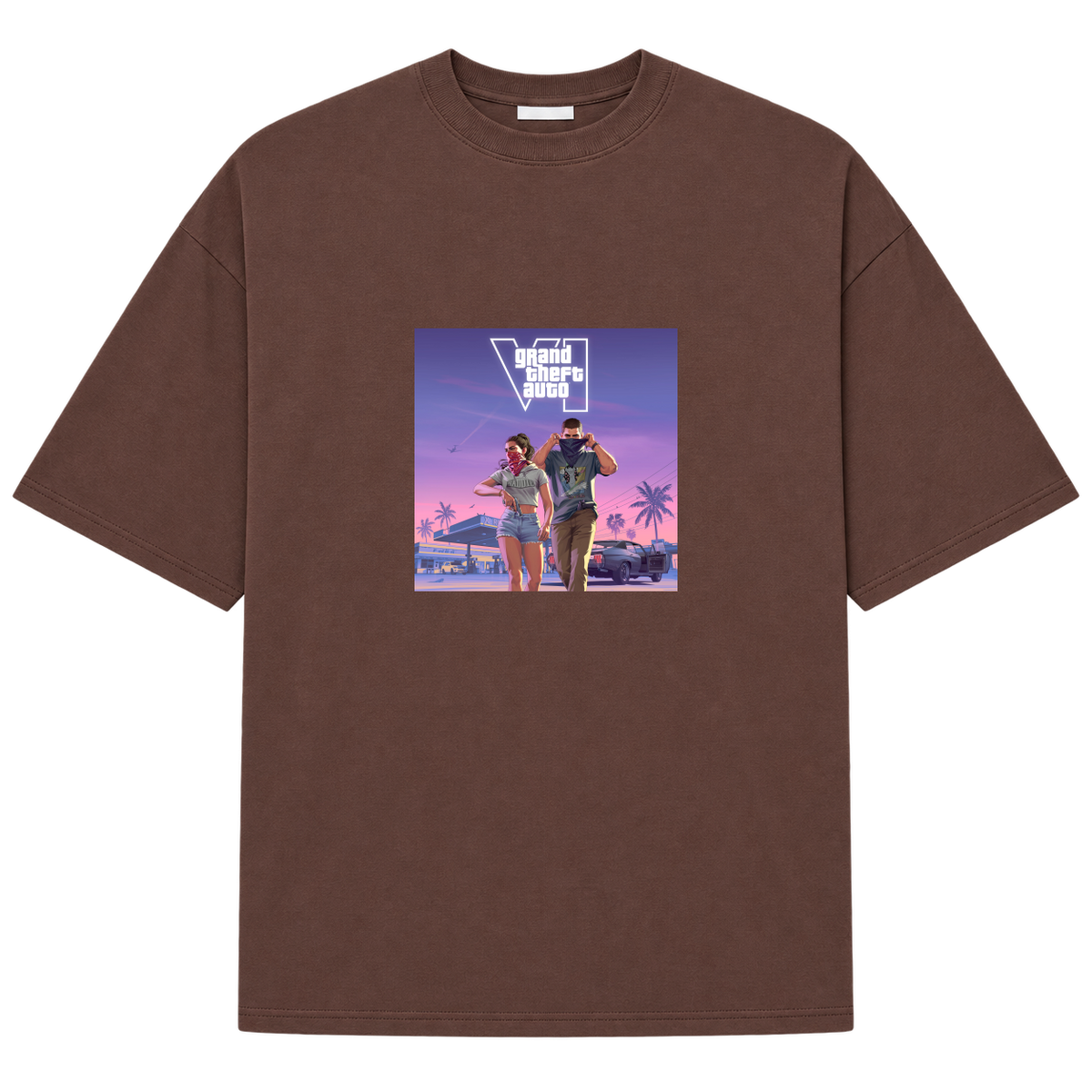 "VI.CE CITY THEMES" Camiseta Oversized Suedine 220g