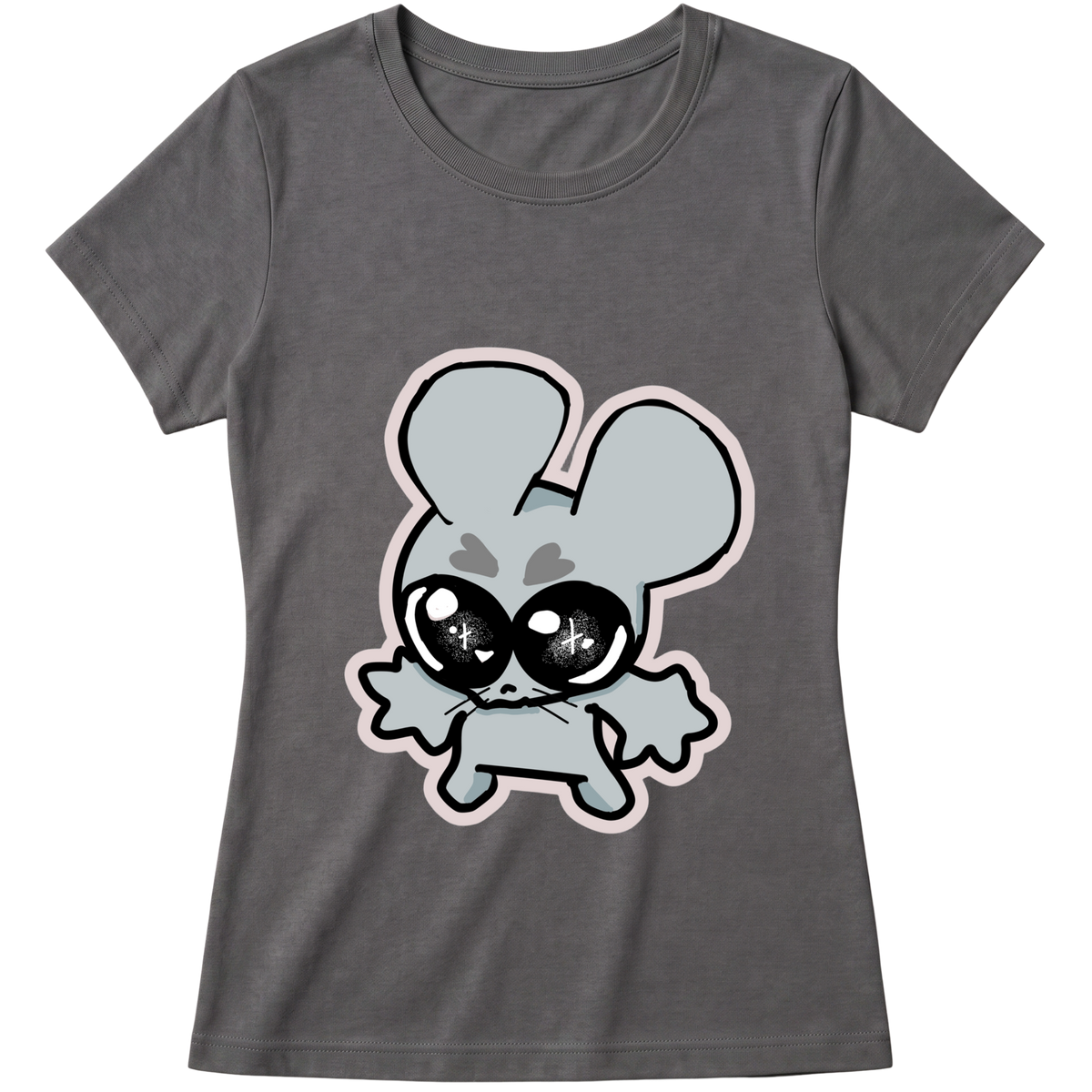 "Baby Look Classic Ratito – Camiseta Feminina Estampada Fofa" Blusa Baby Look