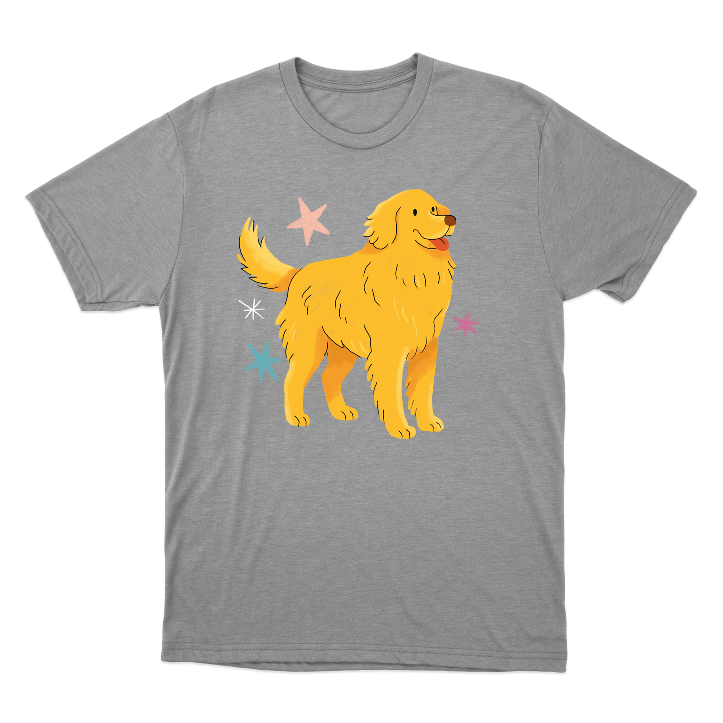 "Golden retrivier" Camiseta Básica Unissex