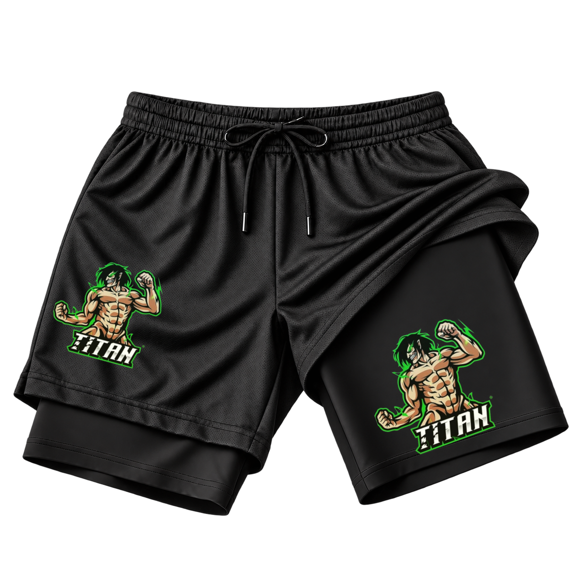 "Short Dryfit 2 em 1 TITAN" Short 2 em 1