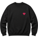 "Moletom Crew Pinky Heart" Moletom com Capuz Básico