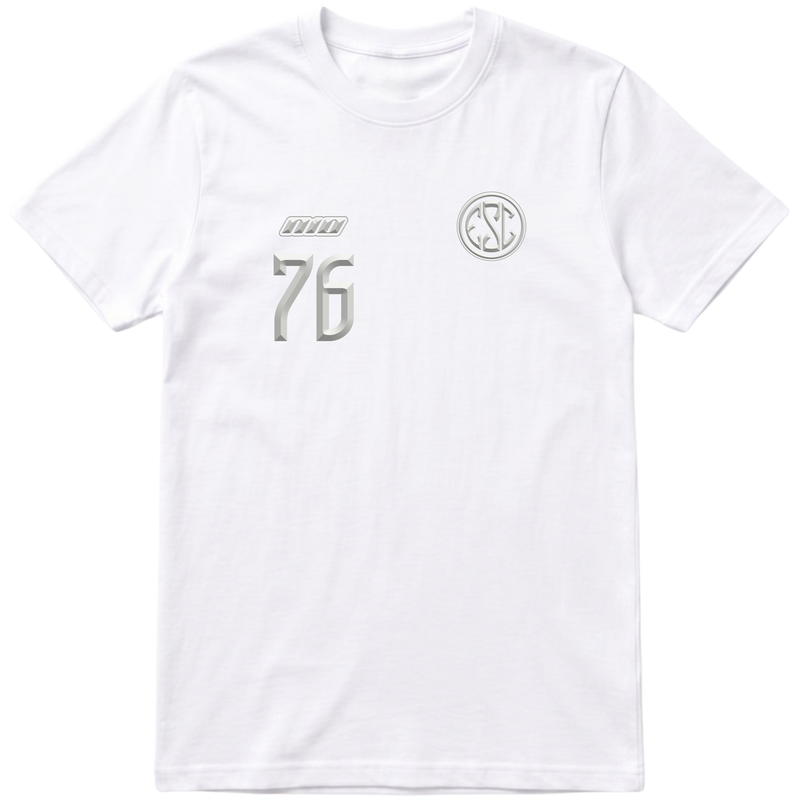 "F&C Custom ESC  PHIT 76 All White" Camiseta Premium Unissex Bunker Studios