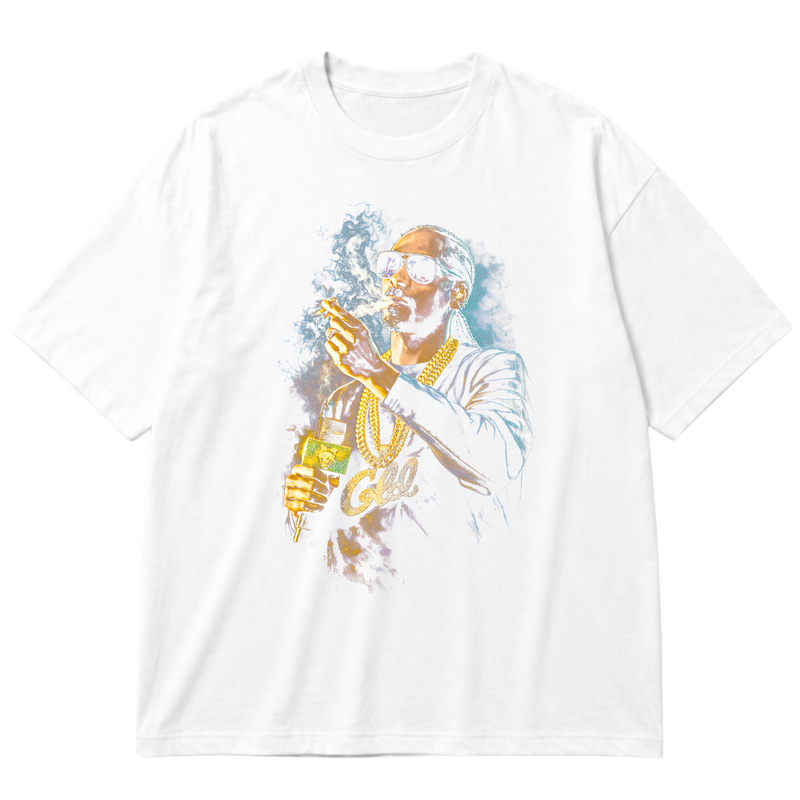 "Snoop Dogg" Oversized Premium 96% algodão 4% Elastano