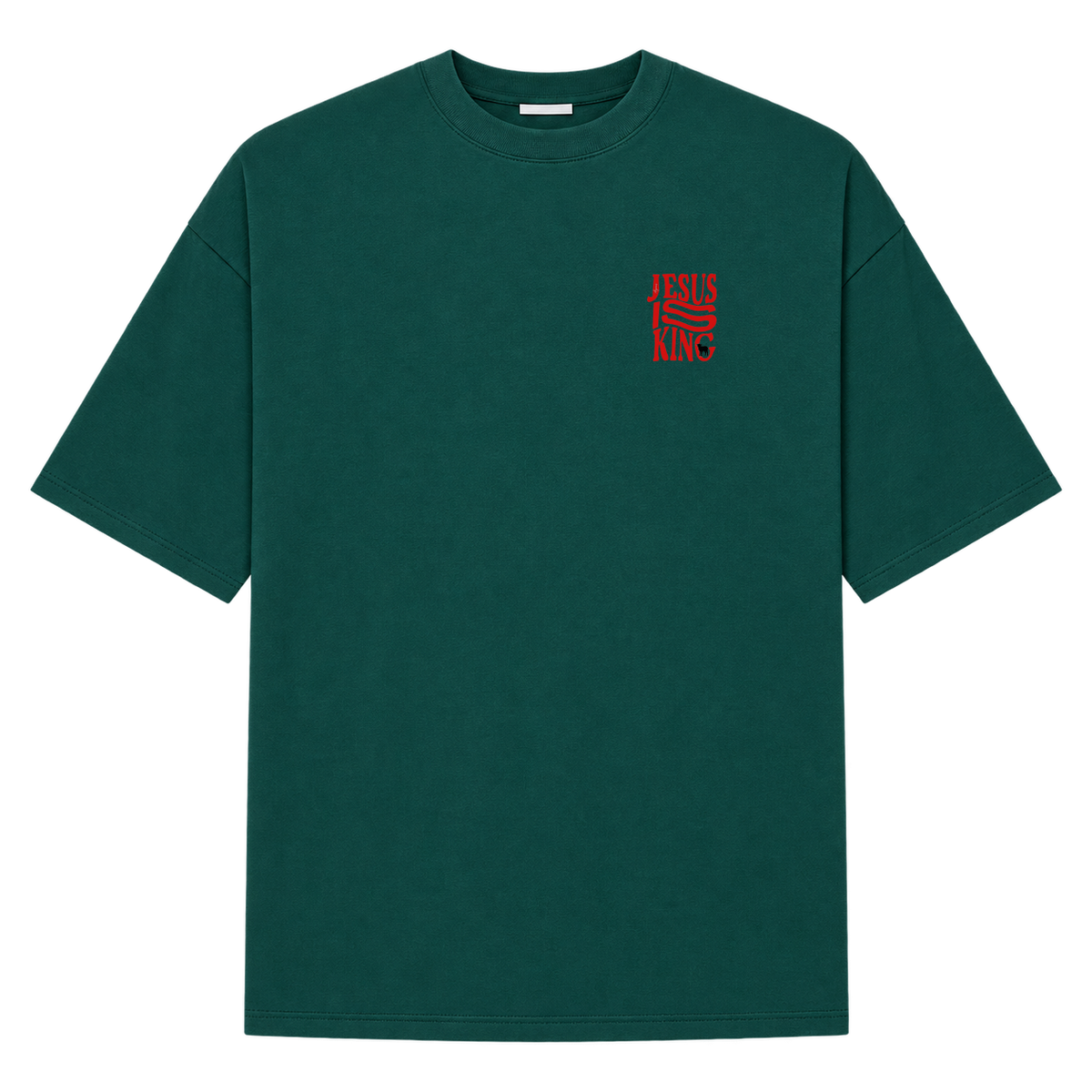 "Jesus is King - Camiseta oversized suedine 220g" Camiseta Oversized Suedine 220g