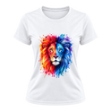"Leão Elemental — Fire & Ice" Camiseta Dryfit Feminina Basic