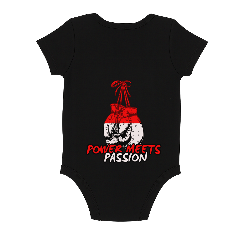 "Camiseta oversized estampa de boxe" Body Baby