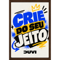 "Quadro Caixa - Crie do seu jeito" Quadro caixa sem vidro acrílico