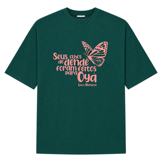 "Olhos de Dendê" Camiseta Oversized Suedine 220g