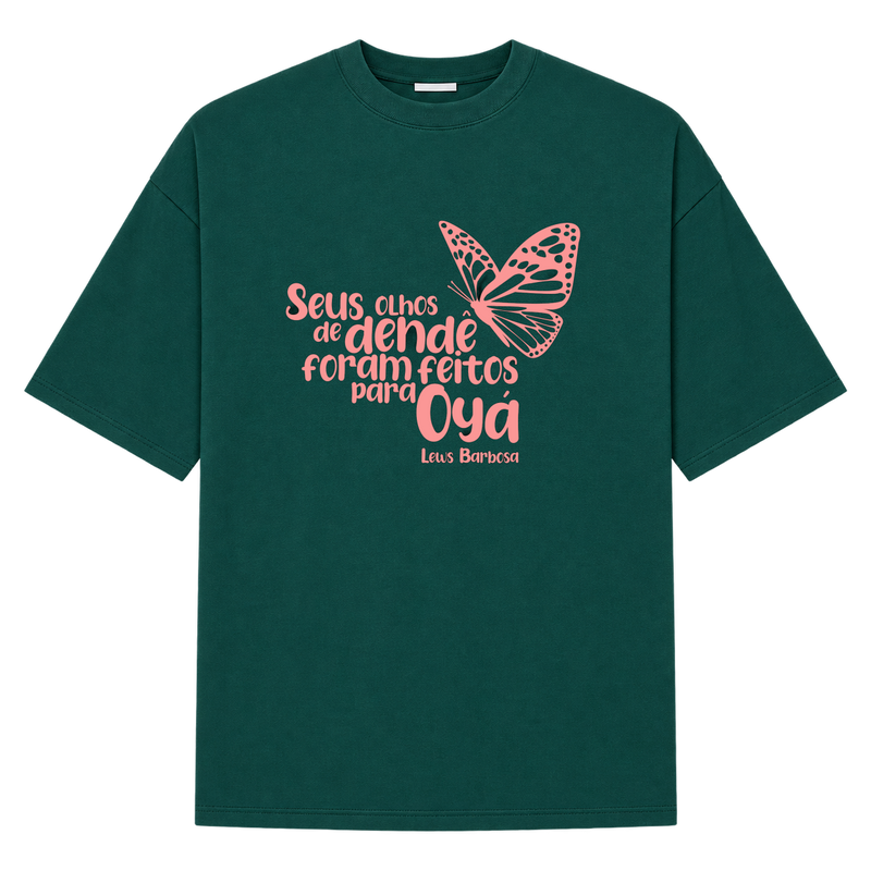 "Olhos de Dendê" Camiseta Oversized Suedine 220g