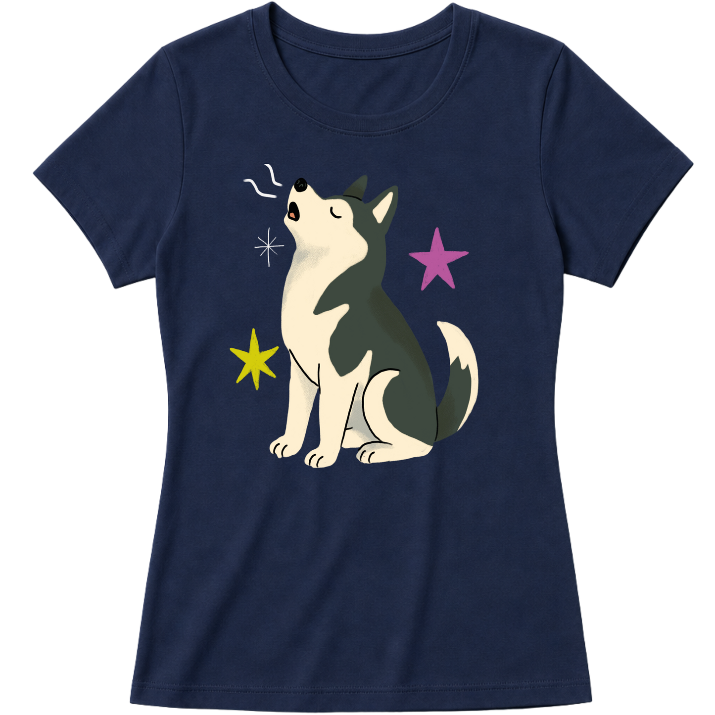 "Husky siberiano" Blusa Baby Look