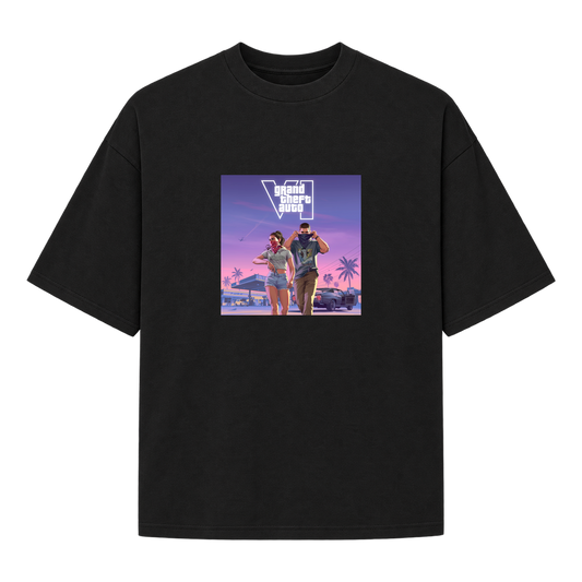 "VI.CE CITY THEMES" Camiseta Oversized Suedine 220g