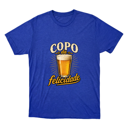 "Copo da Felicidade" Camiseta Básica Unissex