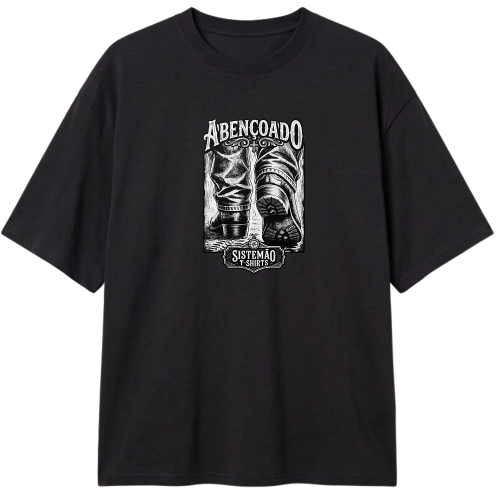 "Estampa/Oversized/ABENÇOADO" Camiseta Oversized Classic