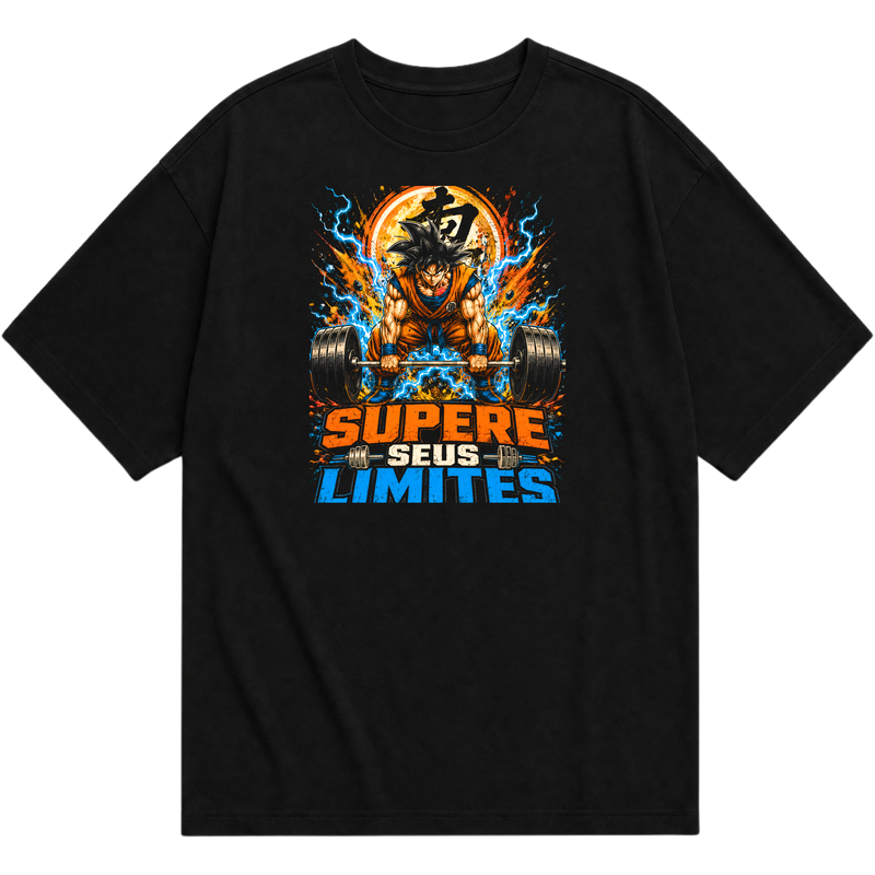 "DRAGONBALL FITNESS" Camiseta Oversized Básica