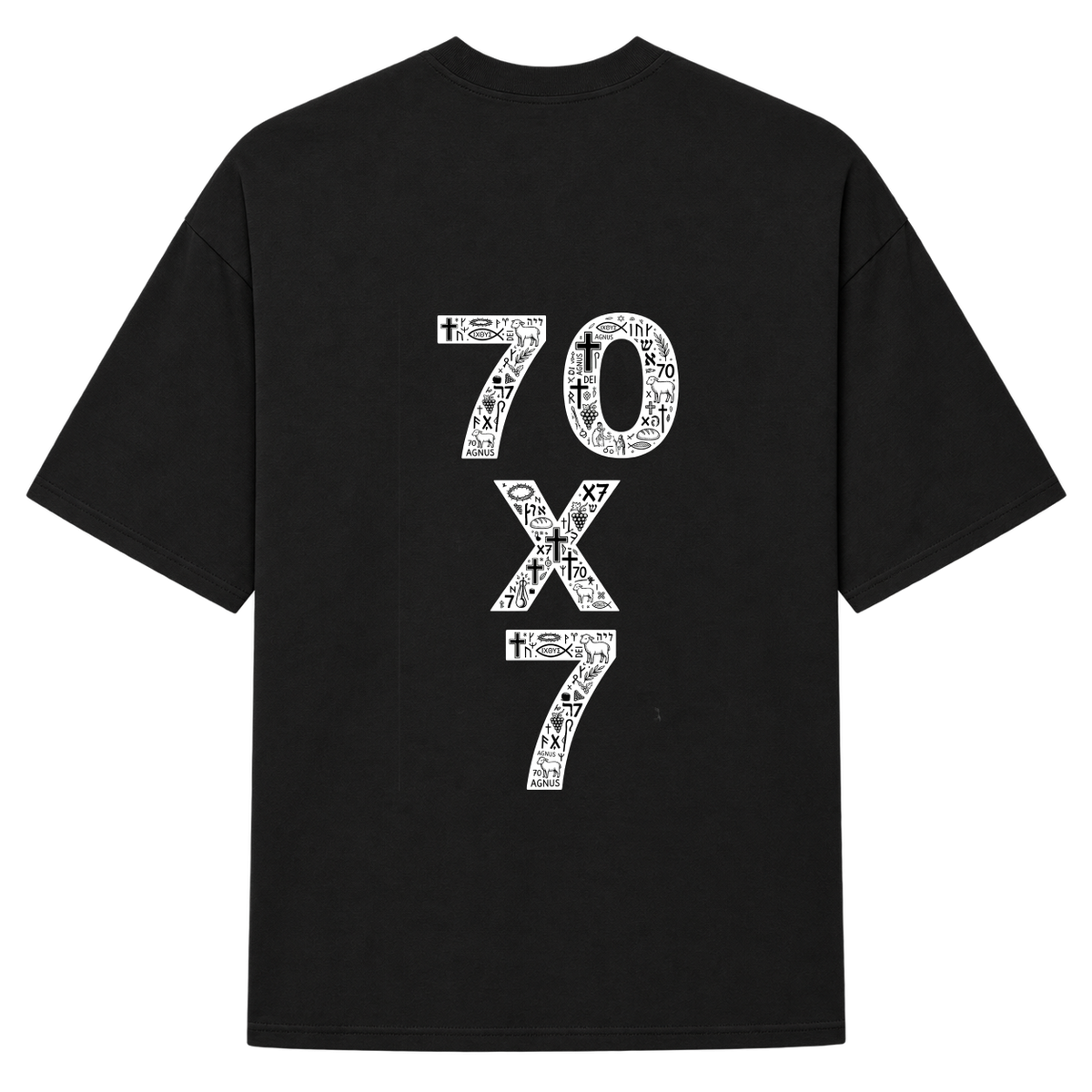 "70 x 7  - Oversized Suedine 220 g" Camiseta Oversized Suedine 220g