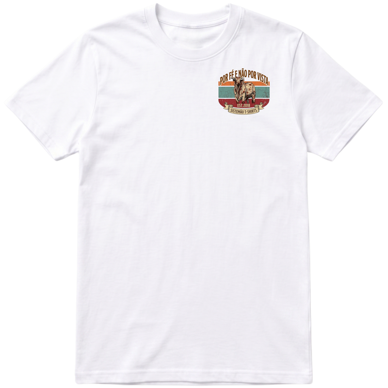 "Estampa/POR FÉ" Camiseta Premium Unissex Bunker Studios