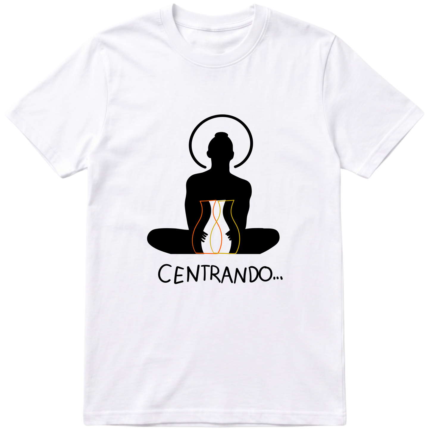 "centrando meditação" Camiseta Básica Unissex