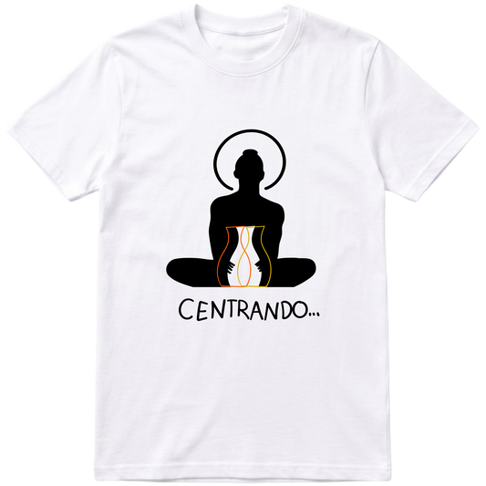 "centrando meditação" Camiseta Básica Unissex