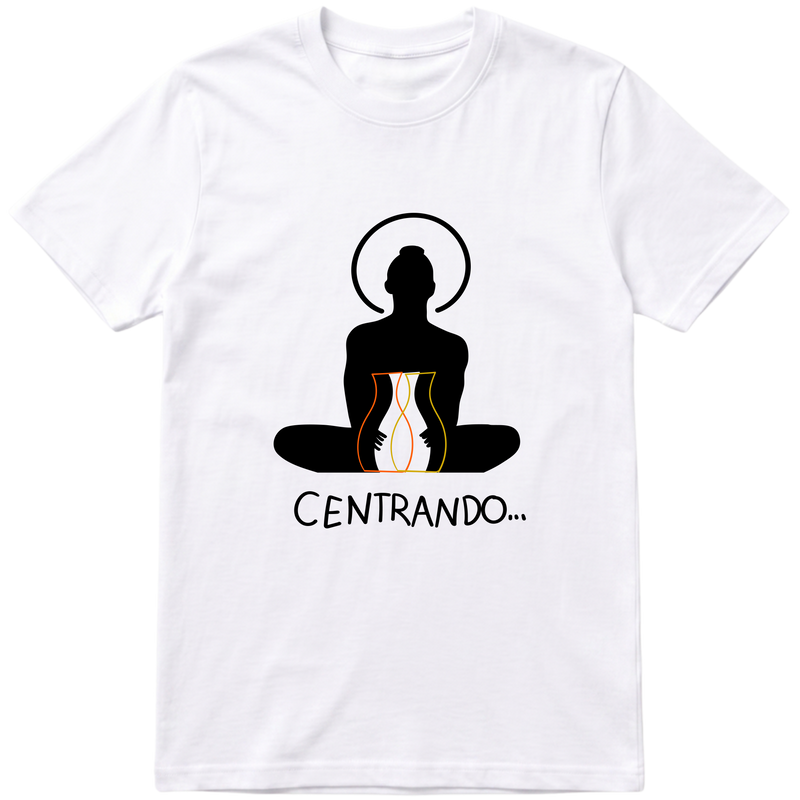 "centrando meditação" Camiseta Básica Unissex