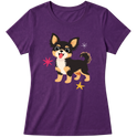 "Chihuahua de pelo longo" Blusa Baby Look