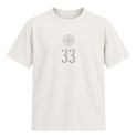 "Catholic 33 All White" Camiseta Regular Suedine