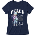 "Produto #009 Baby look PEACE IN CHRIST" Blusa Baby Look