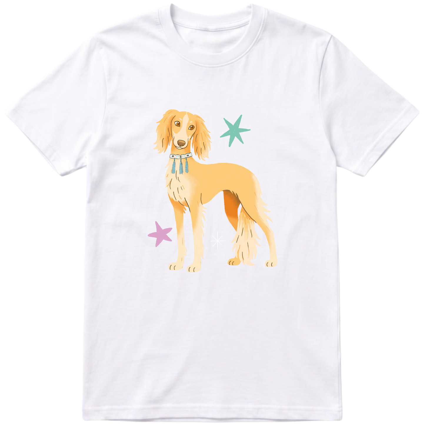 "Saluki" Camiseta Básica Unissex