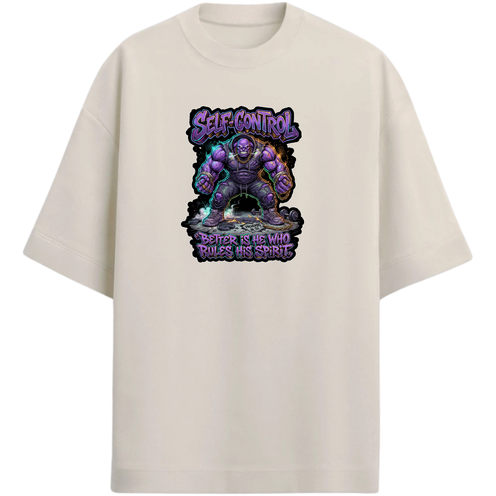 "Produto #007 Camisa Oversized SELF CONTROL" Camiseta Oversized Premium