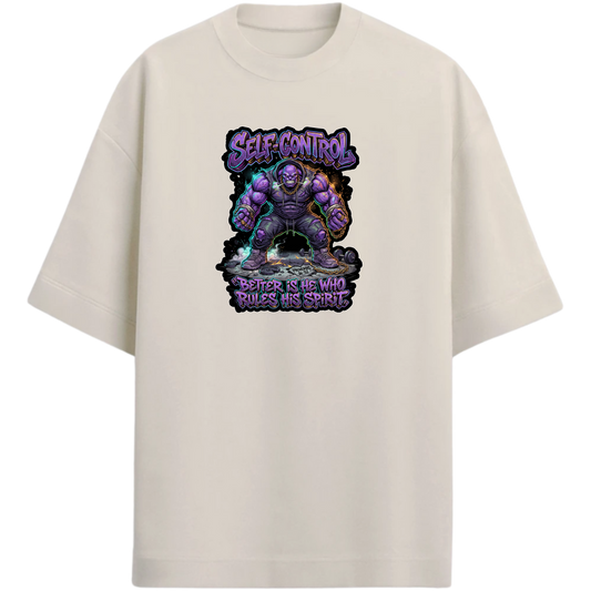 "Produto #007 Camisa Oversized SELF CONTROL" Camiseta Oversized Premium