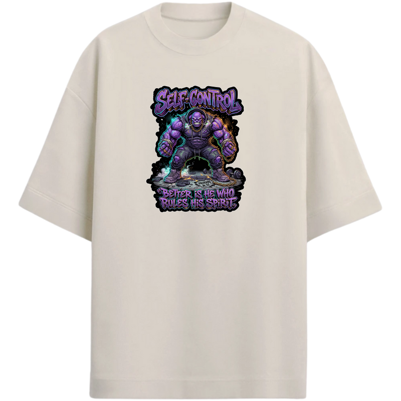 "Produto #007 Camisa Oversized SELF CONTROL" Camiseta Oversized Premium