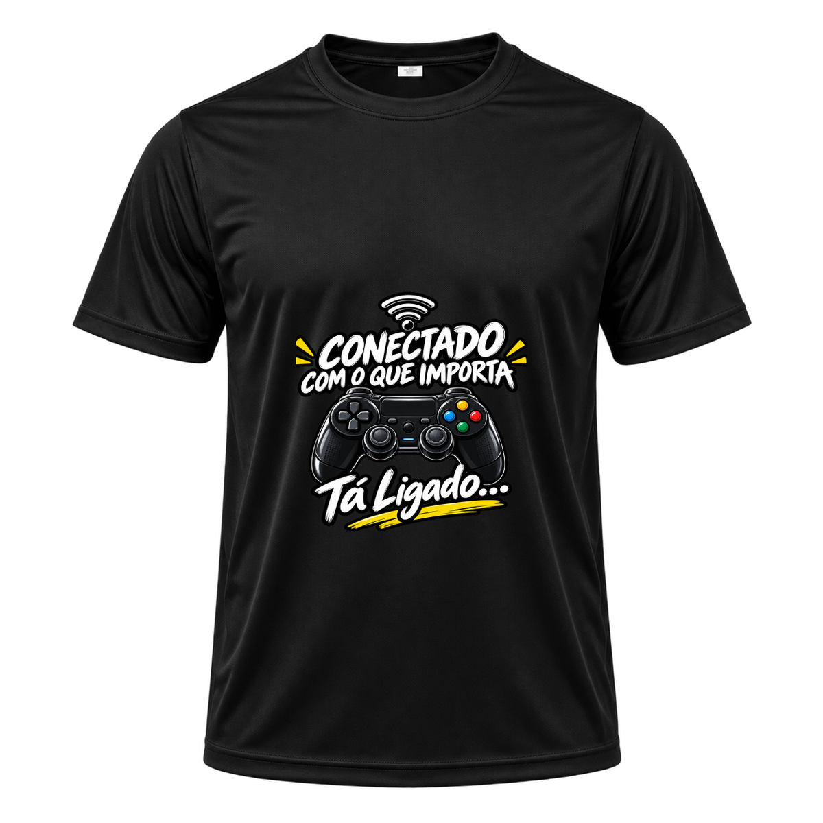 "Camiseta Masc. Conectado" Camiseta Dryfit Masculina Basic