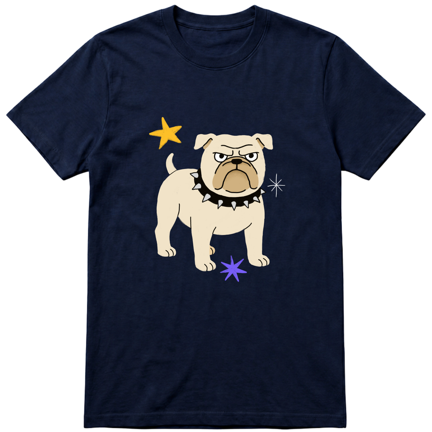 "Bulldog" Camiseta Básica Unissex