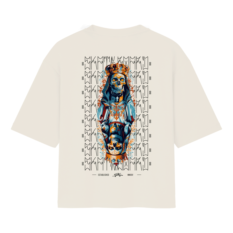 "DOUBLE SKULL FACE" Oversized Básica 30.1