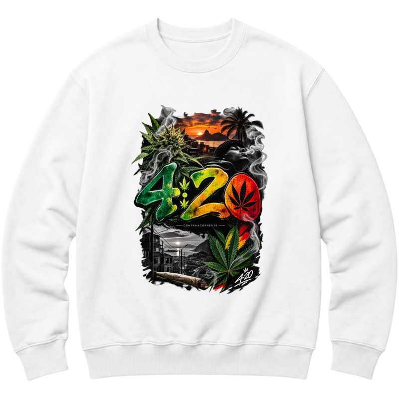 "Moletom Crew Essential #022 - CØNTRAACØRRENTE" Moletom com Capuz Básico