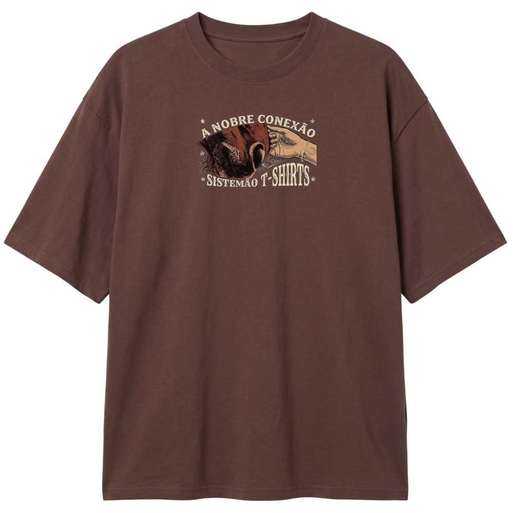 "Estampa/NOBRE CONEXÃO" Camiseta Oversized Classic