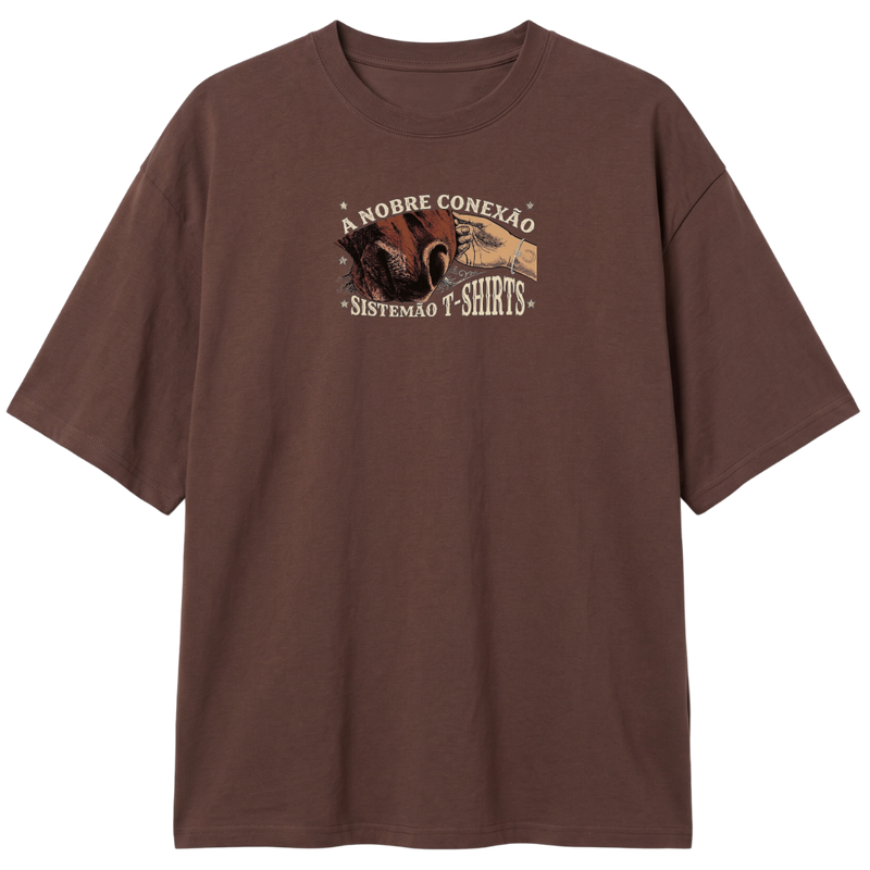 "Estampa/NOBRE CONEXÃO" Camiseta Oversized Classic