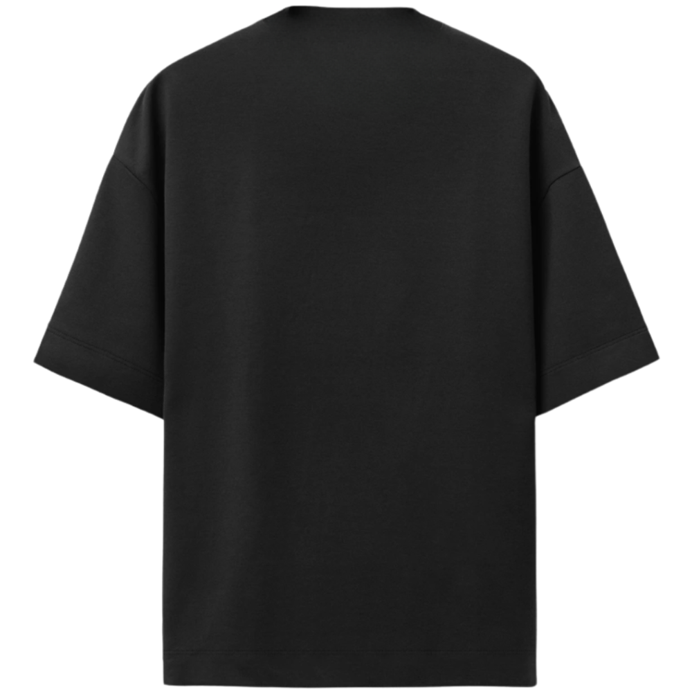 Camiseta sem estampa visível.